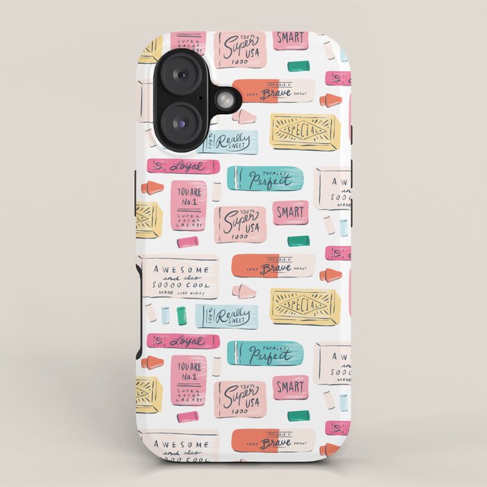 Positive Affirmation Erasers  iPhone Case Gallery Image 1