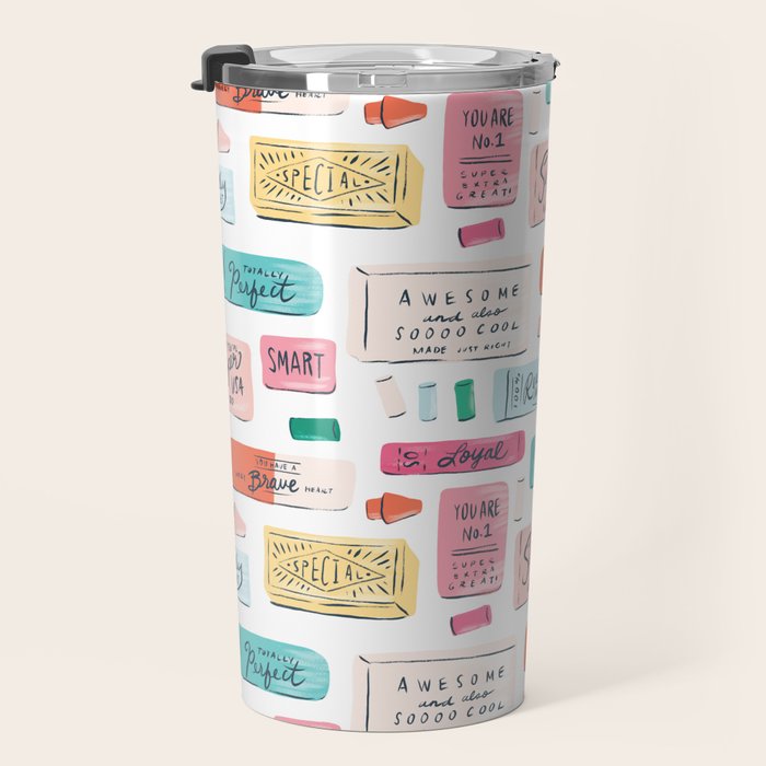Positive Affirmation Erasers  Travel Mug Gallery Image 3