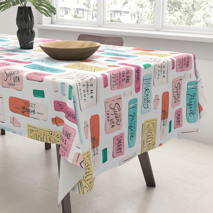 Positive Affirmation Erasers  Tablecloth Gallery Image 3
