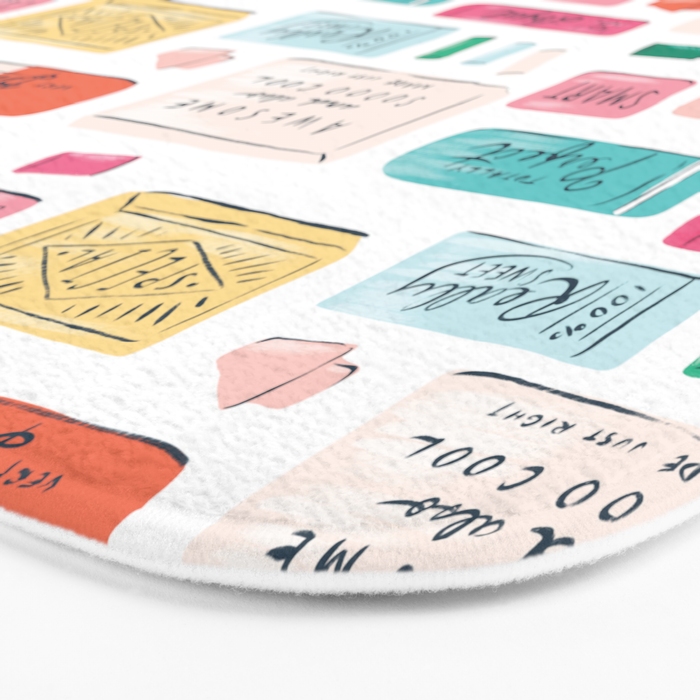 Positive Affirmation Erasers  Bath Mat Gallery Image 3