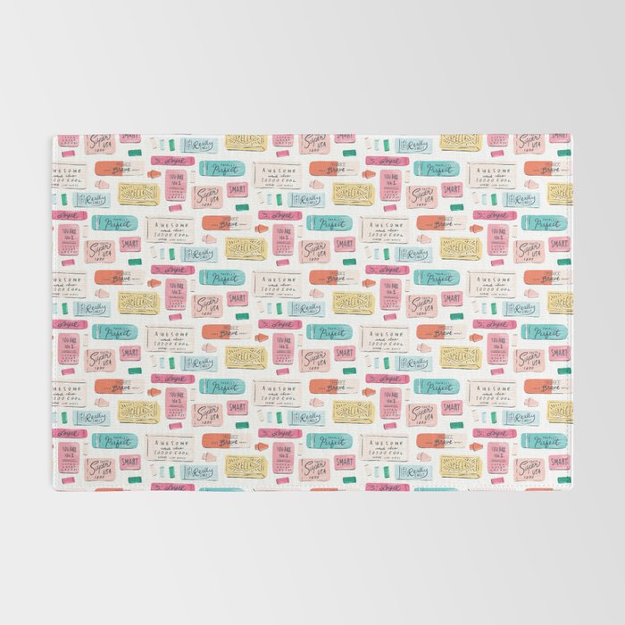 Positive Affirmation Erasers  Rug Gallery Image 2