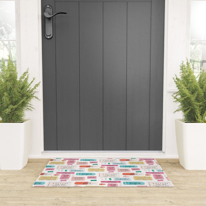Positive Affirmation Erasers  Welcome Mat Gallery Image 3