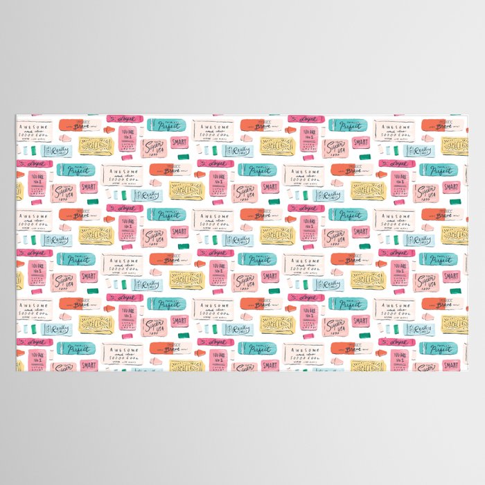 Positive Affirmation Erasers  Tablecloth Gallery Image 2