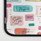 Positive Affirmation Erasers  Laptop Sleeve Gallery Image 3