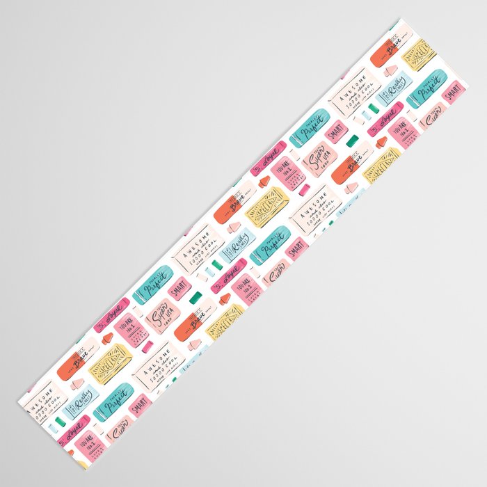 Positive Affirmation Erasers  Table Runner Gallery Image 3