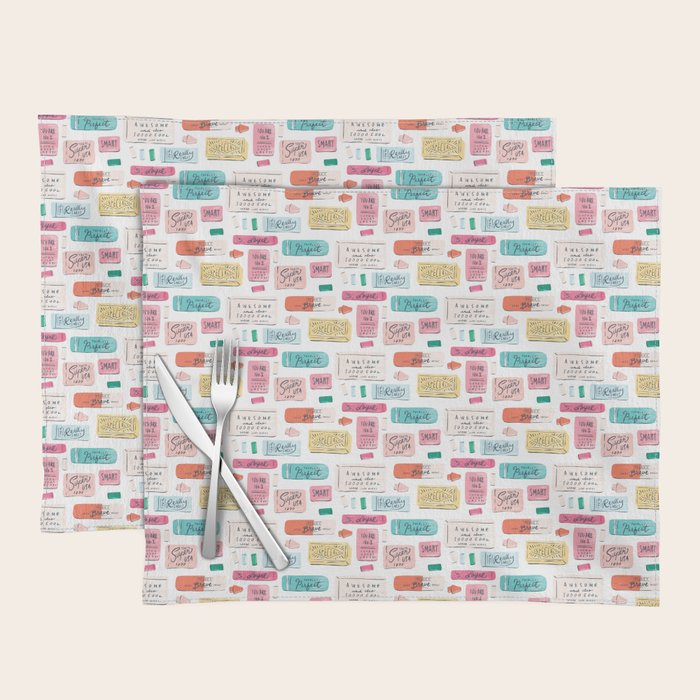 Positive Affirmation Erasers  Placemat Gallery Image 1