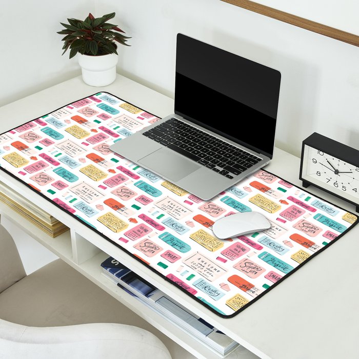 Positive Affirmation Erasers  Desk Mat Gallery Image 2