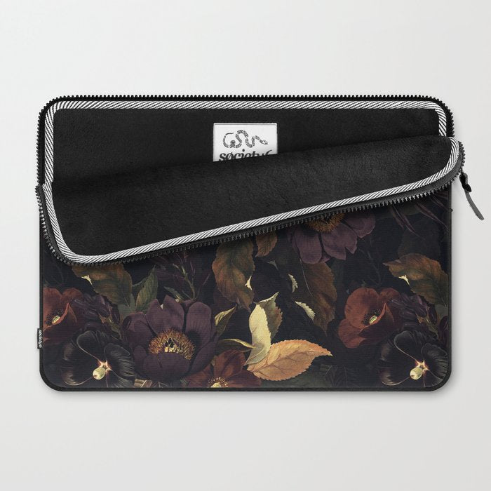 Vintage & Shabby Chic - Flowers at Night Laptop Sleeve Gallery Image 2