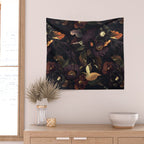 Vintage & Shabby Chic - Flowers at Night Wall Tapestry Gallery Image 2