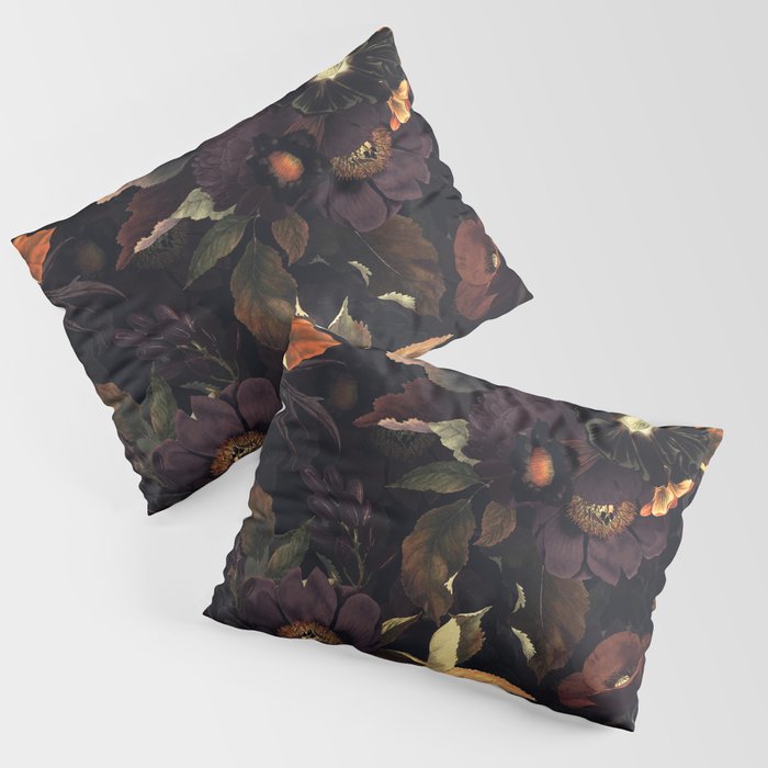 Vintage & Shabby Chic - Flowers at Night Pillow Sham Gallery Image 1