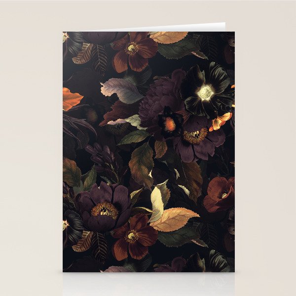 Vintage & Shabby Chic - Flowers at Night Stationery Card Gallery Image 2