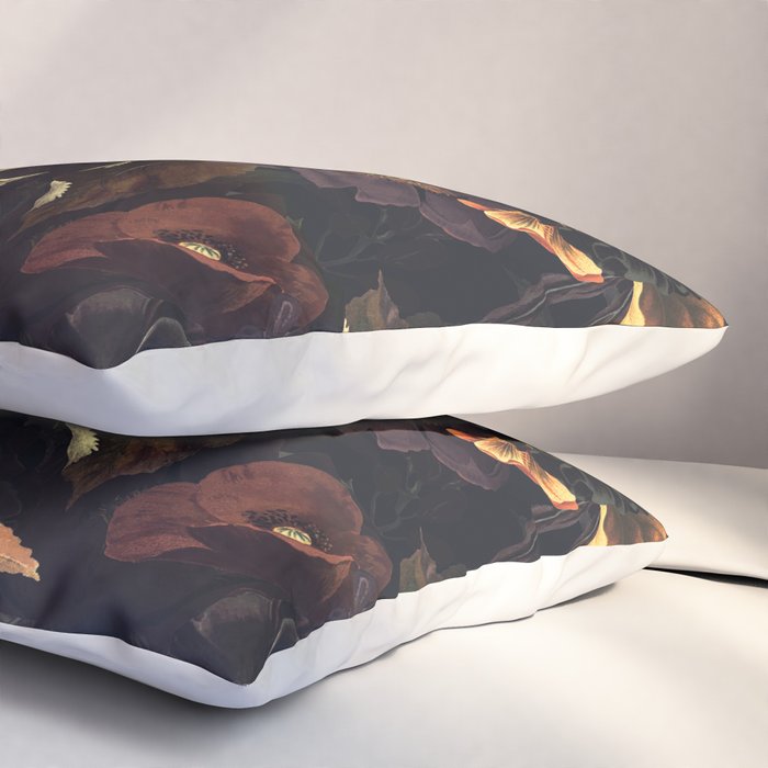 Vintage & Shabby Chic - Flowers at Night Pillow Sham Gallery Image 3