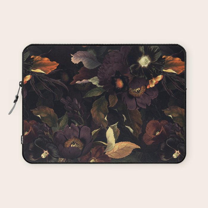Vintage & Shabby Chic - Flowers at Night Laptop Sleeve Gallery Image 1