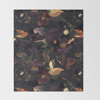 Vintage & Shabby Chic - Flowers at Night Throw Blanket Gallery Image 2