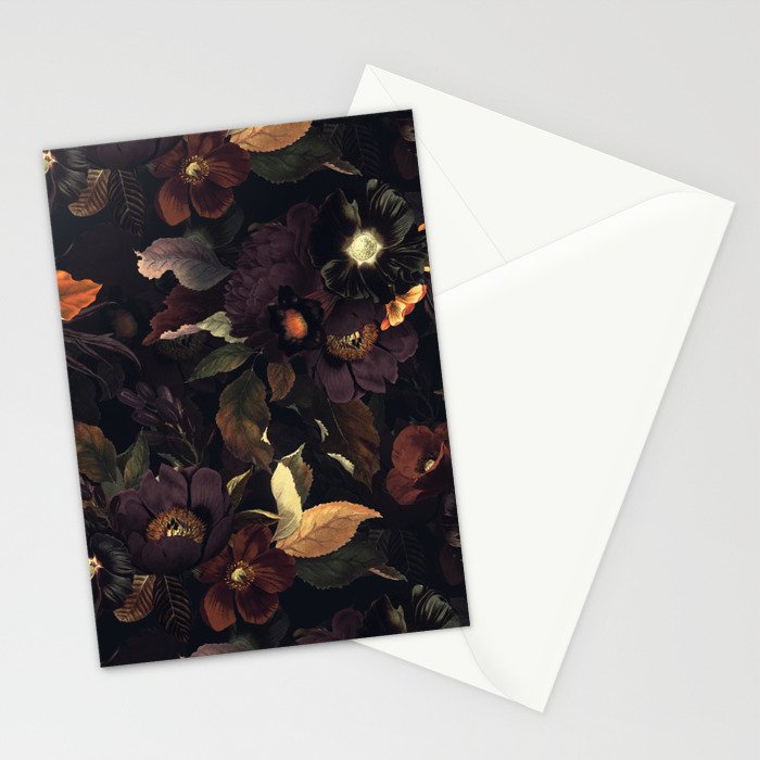 Vintage & Shabby Chic - Flowers at Night Stationery Card Gallery Image 2