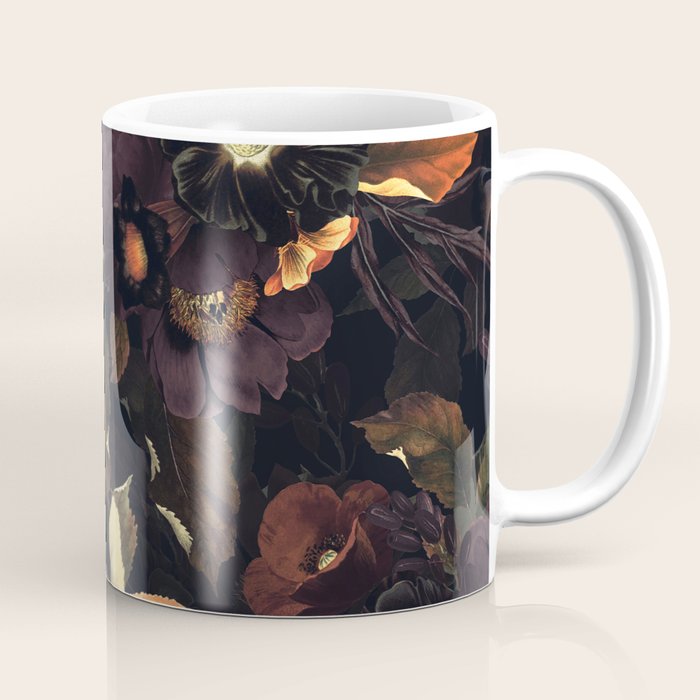 Vintage & Shabby Chic - Flowers at Night Coffee Mug Gallery Image 1