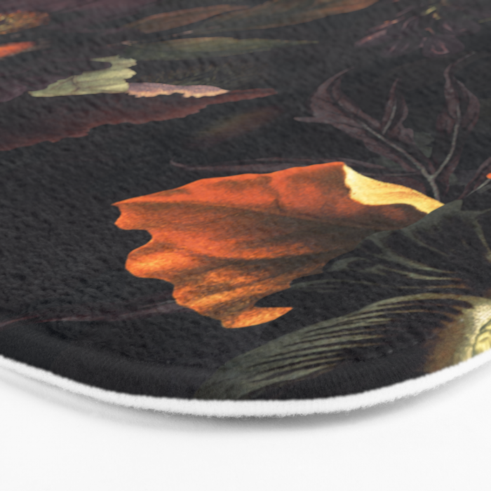 Vintage & Shabby Chic - Flowers at Night Bath Mat Gallery Image 3