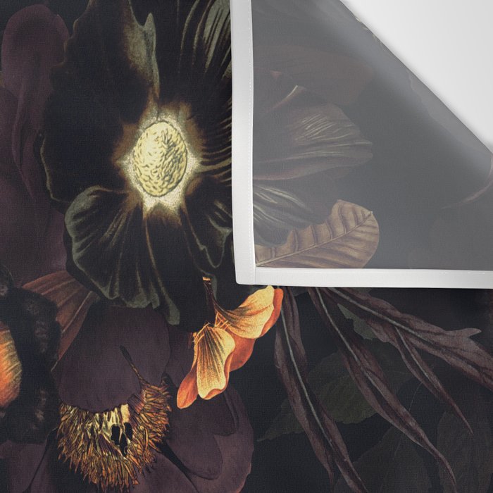 Vintage & Shabby Chic - Flowers at Night Wall Tapestry Gallery Image 3