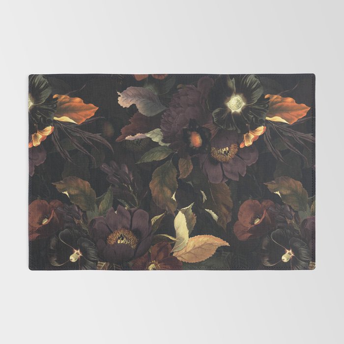 Vintage & Shabby Chic - Flowers at Night Rug Gallery Image 2