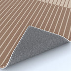 Color Block Lines XLII Coffee Creme Rug Gallery Image 4