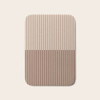 Color Block Lines XLII Coffee Creme Bath Mat Gallery Image 1