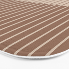 Color Block Lines XLII Coffee Creme Bath Mat Gallery Image 3