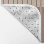 Color Block Lines XLII Coffee Creme Bath Mat Gallery Image 2