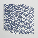 Ink Blue Leopard Print Wrapping Paper Gallery Image 3