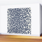 Ink Blue Leopard Print Wall Mural Gallery Image 2