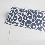 Ink Blue Leopard Print Wrapping Paper Gallery Image 2