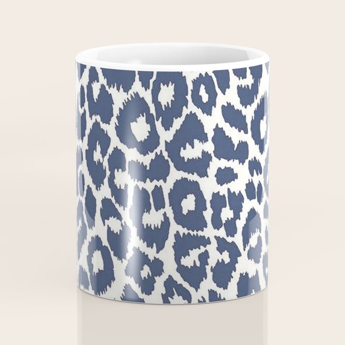 Ink Blue Leopard Print Coffee Mug Gallery Image 4