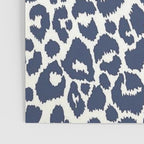 Ink Blue Leopard Print Poster Gallery Image 3