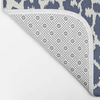 Ink Blue Leopard Print Bath Mat Gallery Image 2