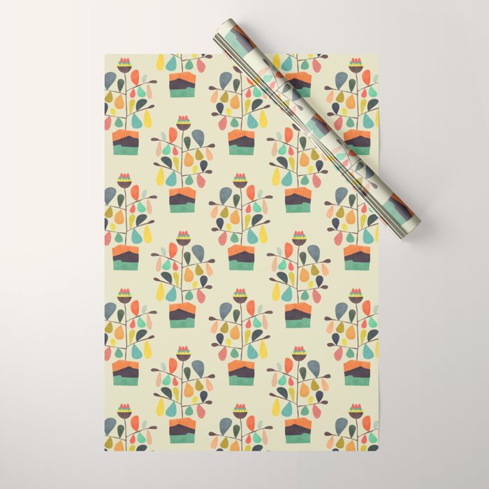 Potted Plant 4 Wrapping Paper Gallery Image 1