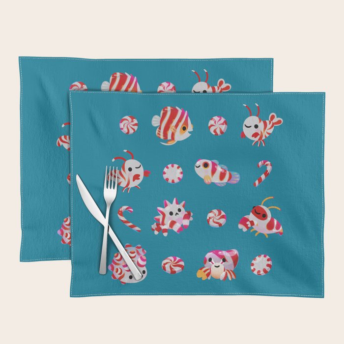 Sea Peppermint Candies Placemat Gallery Image 1