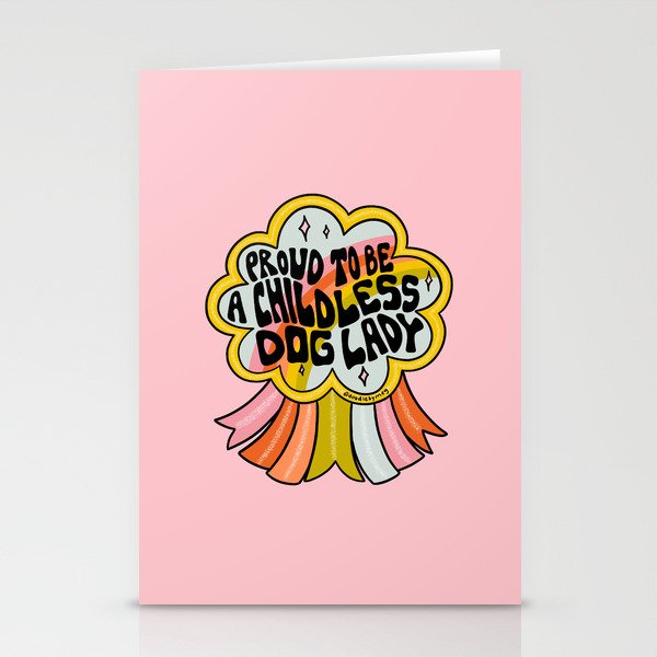 Proud To Be A Childless Dog Lady Stationery Card Gallery Image 2