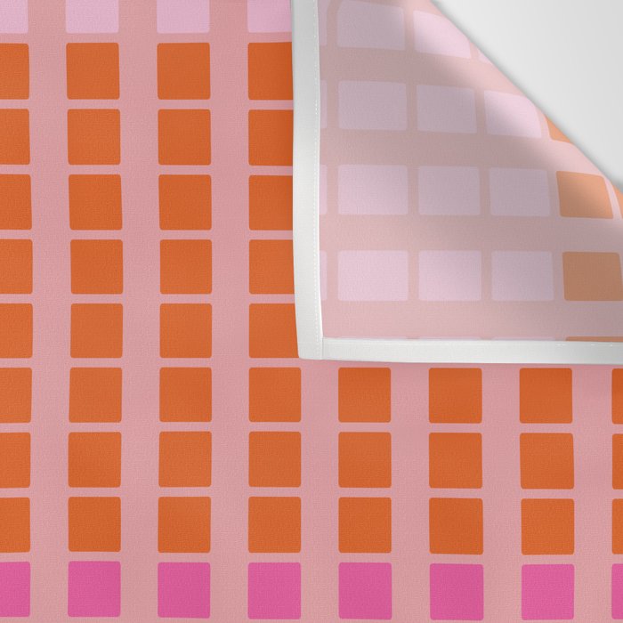 Geometric Stacked Stripes Vertical Multicolor Pattern in Pink Orange Blue Wall Tapestry Gallery Image 3