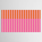 Geometric Stacked Stripes Vertical Multicolor Pattern in Pink Orange Blue Tablecloth Gallery Image 2
