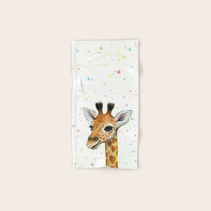 Baby Giraffe Bath Towel Gallery Image 1