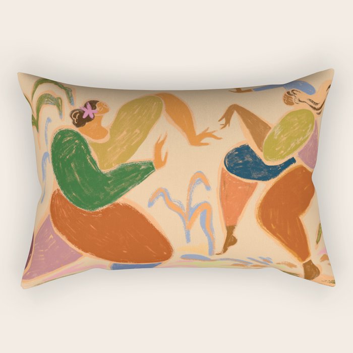 Sisters of the Rhythm Rectangular Pillow Gallery Image 2