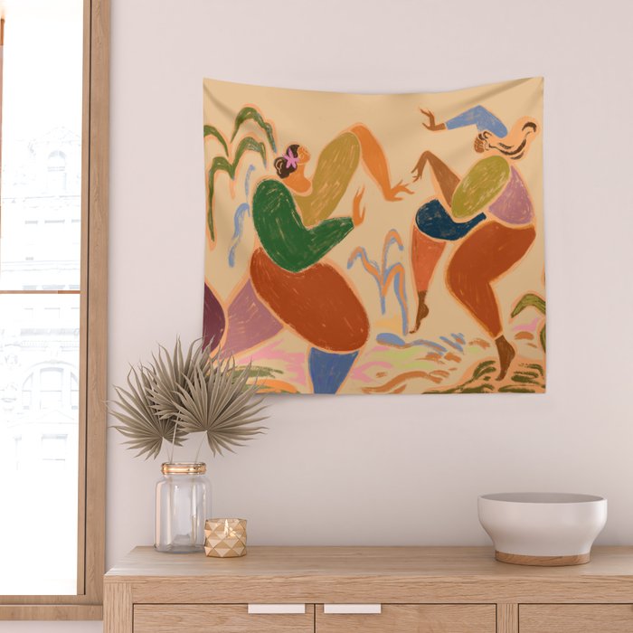 Sisters of the Rhythm Wall Tapestry Gallery Image 2
