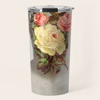 Bust With Flowers Travel Mug Gallery Image 1