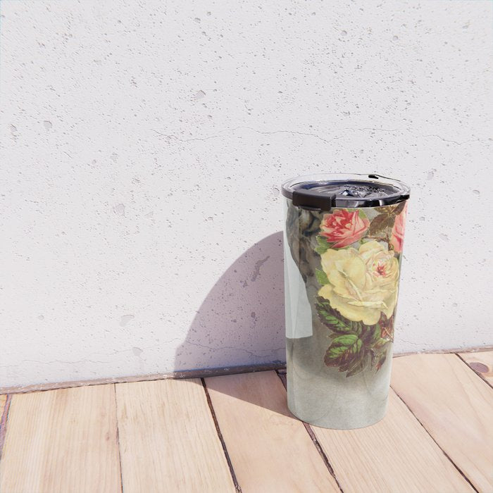 Bust With Flowers Travel Mug Gallery Image 4