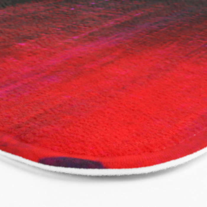 Red and Black Abstract Bath Mat Gallery Image 3
