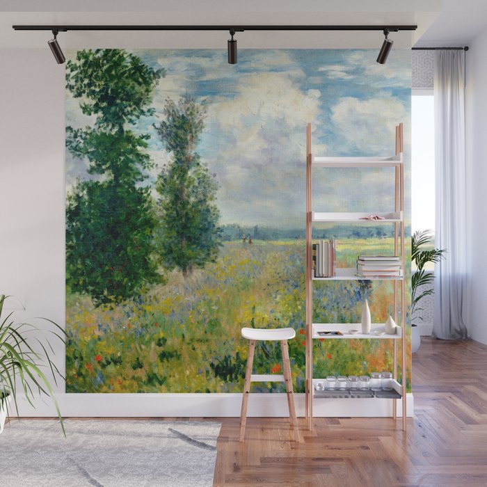 Claude Monet "Poppy Field, Argenteuil" Wall Mural Gallery Image 1