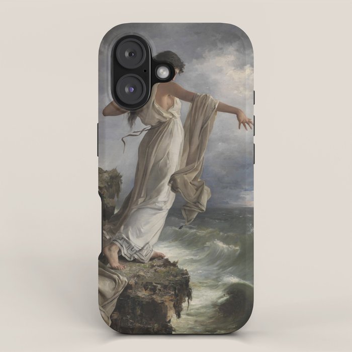 "Death of Sappho" by Miguel Carbonell Selva (1881) iPhone Case Gallery Image 1