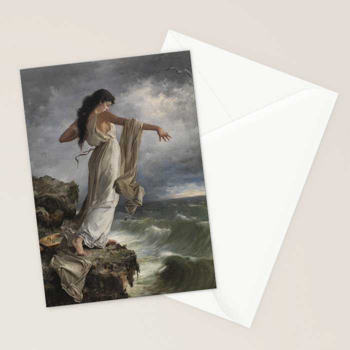 "Death of Sappho" by Miguel Carbonell Selva (1881) Stationery Card Gallery Image 2