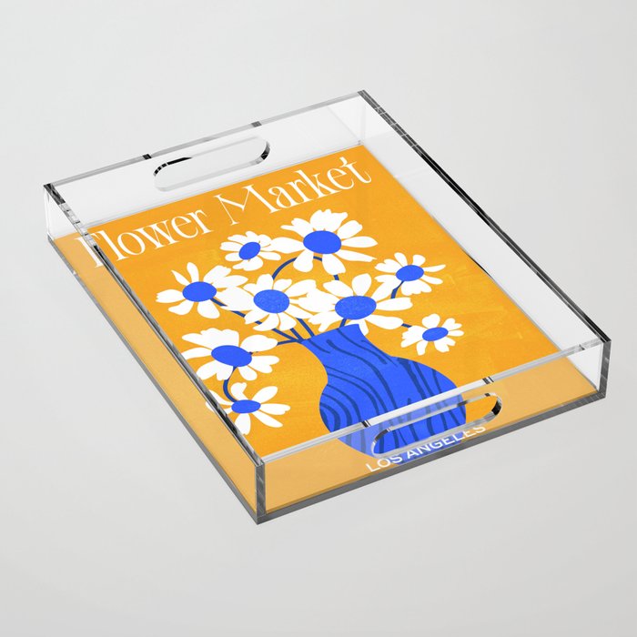 Flower Market 02: Los Angeles | Color Series Acrylic Tray Gallery Image 1