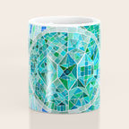 Mosaic Watercolor Sea Turtle Coffee Mug Gallery Image 4