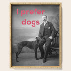 I Prefer Dogs Serving Tray Gallery Image 1
